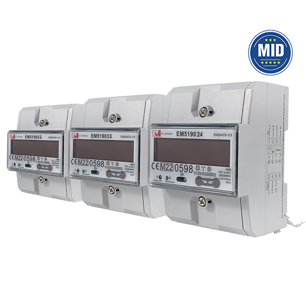 Three-Phase Net Meter RS485 Modbus DLT645 BI Directional Power Energy Meter With V2G EM519032 33 24